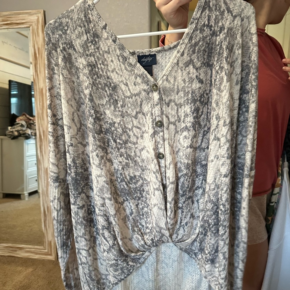 Snakeskin shirt long sleeve